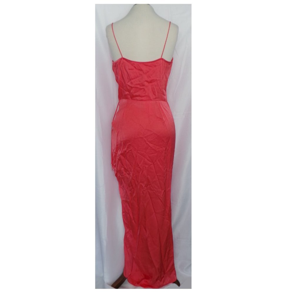 NWT $595 VERONICA BEARD NATASHA RUCHED SATIN DRESS - Picture 3 of 5
